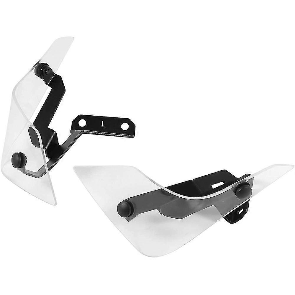 Motorcycle Windshield Front Side Wind Deflector(Transparent)