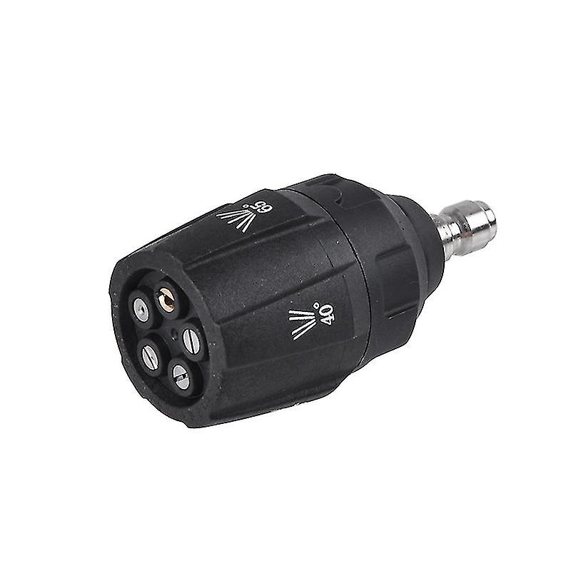 Hight Pressure Washer Nozzle 1/4 Quick Connect Plug 5 Tips Spraying Rotating Spray Nozzle