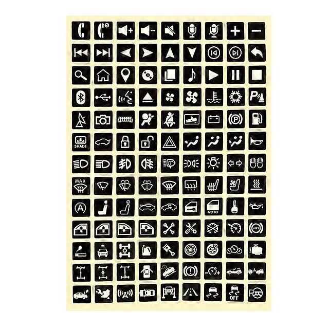Car Sticker Luminous multifunction Button Stickers Car Light Stickers Switch Relay Decoration Rocker Switch Label Decals