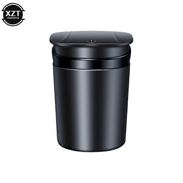 Ashtrays Auto Car Ashtray Portable Automatic Multi-function One-button Open Lid Ashtray LED Smoke Car Ashtray Cigarette Ash Holds