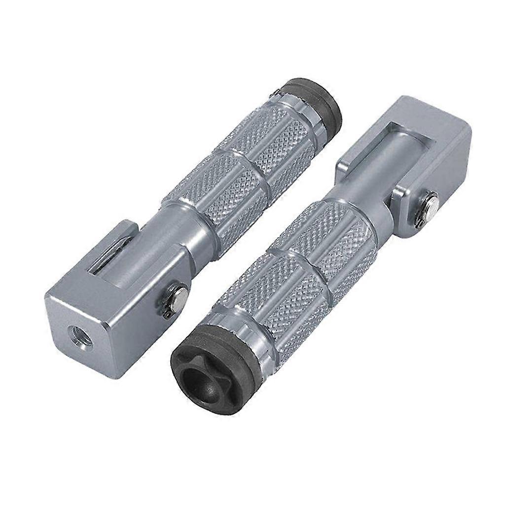 1 Pair Front Rear Footrest Pedal Universal Motorcycle 90 Fixed Folding-Footpegs