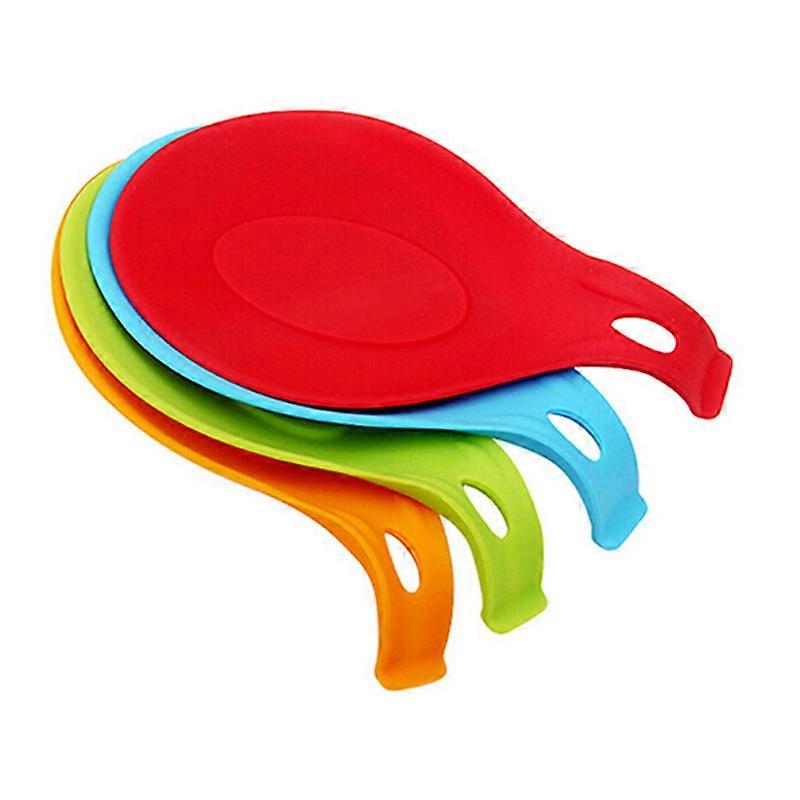 4pcs silicone kitchen spoon rest,silicone spoon rest,silicone kitchen spoon rest set