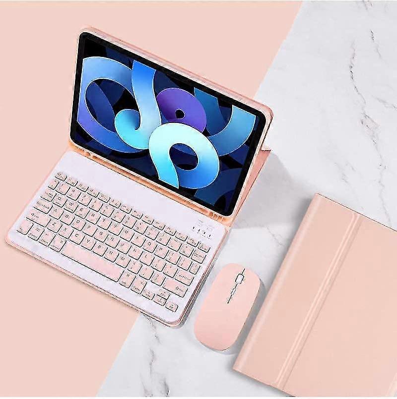 Ipad 11 « 2021/2020 Étui clavier avec souris, rétro-éclairé Clavier mince détachable, flip Folio Smart Cover avec clavier pour Ipad Pro 11 pouces 3ème / 2ème génération