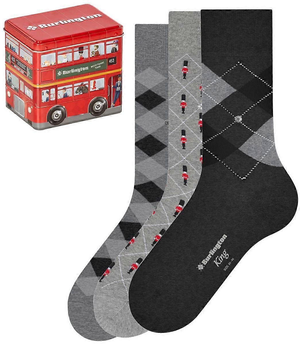 Burlington British Box Socks - Grey