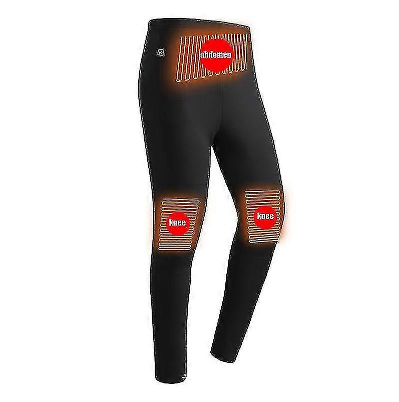 Pantalons chauffants pour hommes, Pantalons chauffants électriques USB, Pantalons noirs d’hiver
