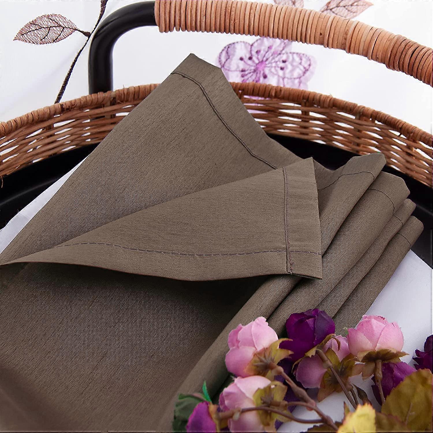 MESHELLY Tende marroni, 132 x 213 cm (larghezza x altezza), con tasca per asta, stile western, vintage, rustico, arancione, per camera da letto, decorazione rustica a righe color rame, marrone chiaro