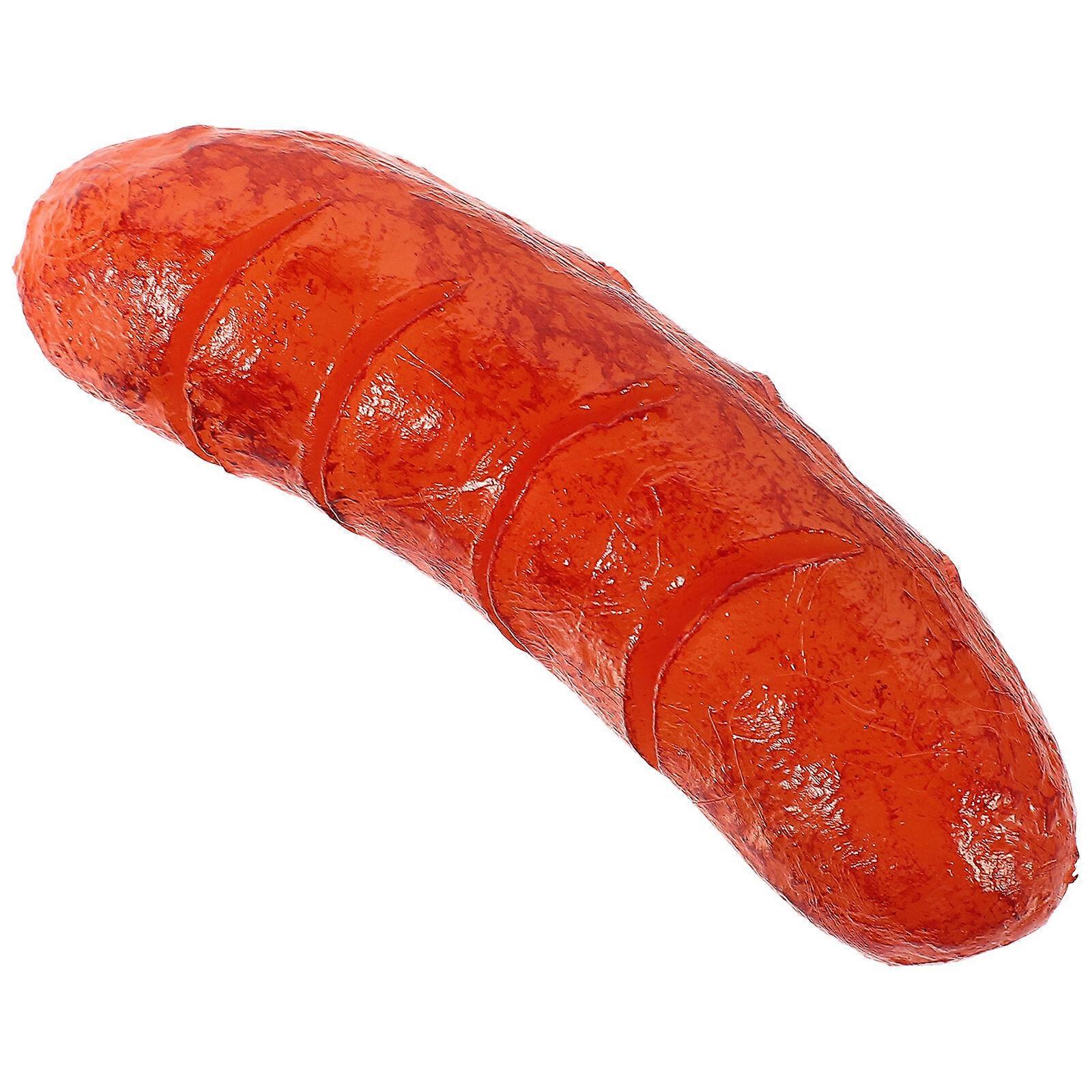 Perro caliente simulado Salchicha falsa Modelo de comida artificial Perro caliente falso Accesorio de comida realista