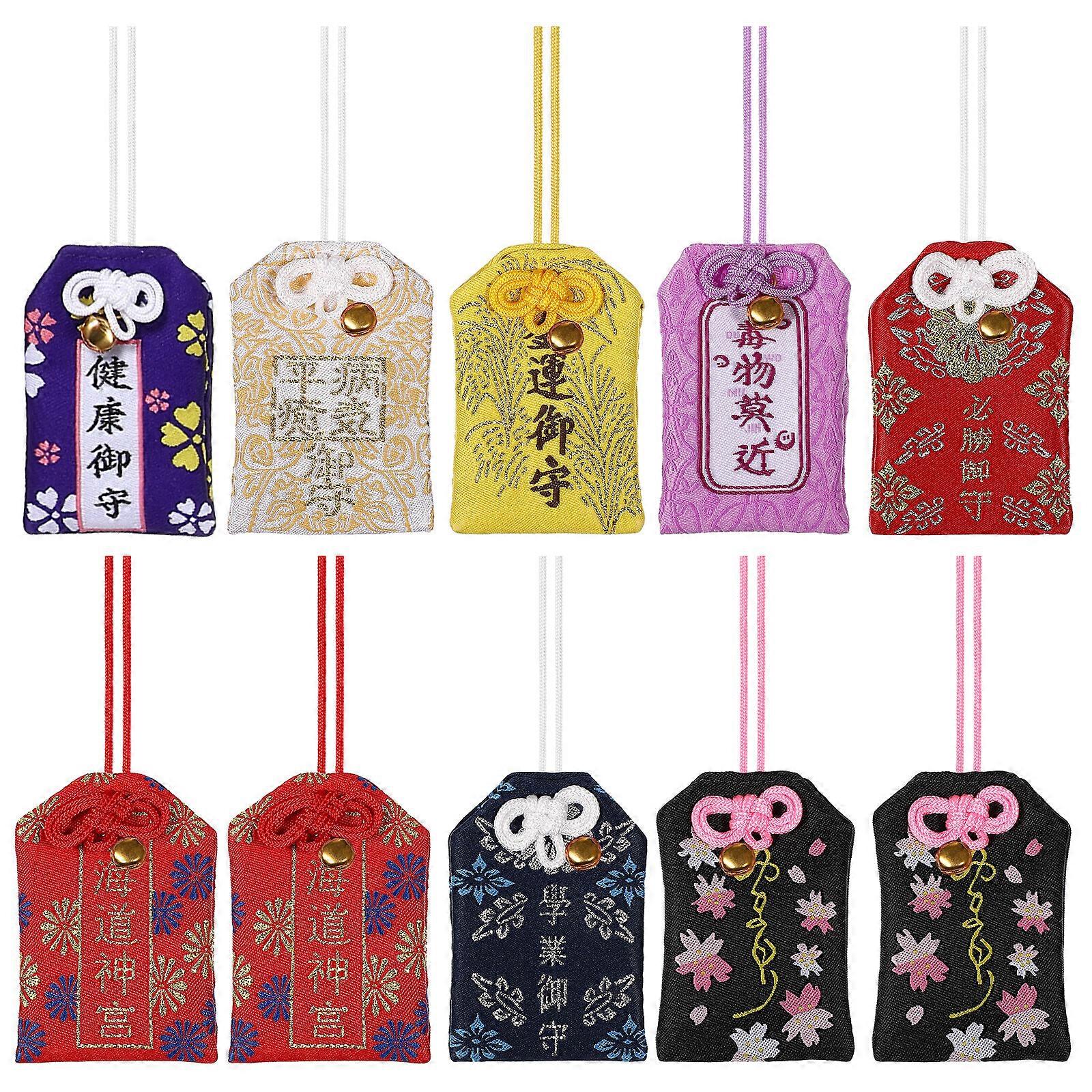 10 Τμχ Θήκη Γοητείας Japanische Glcksbringer Omamori Charm Omamori Τσάντα Ευλογίας