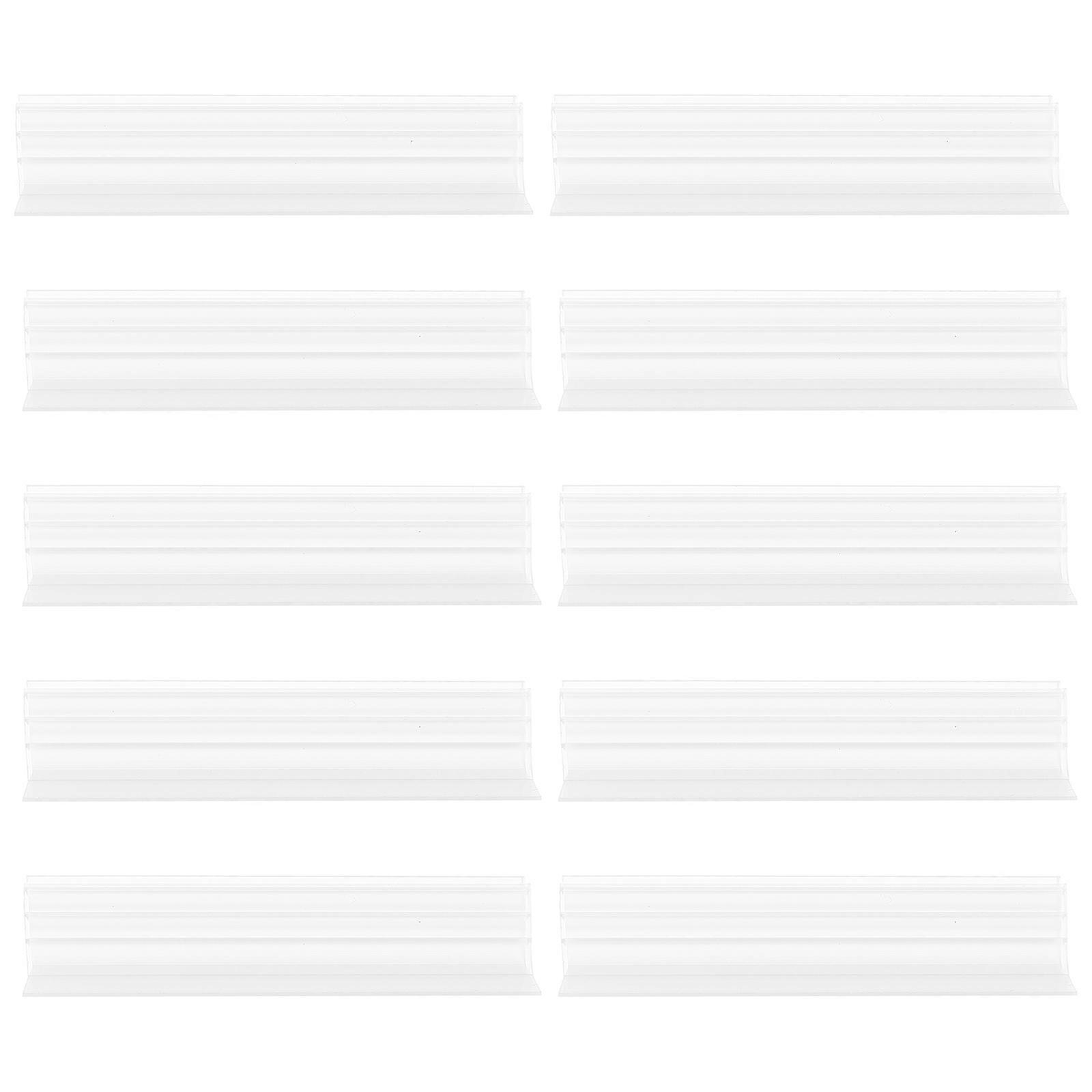 10 Pcs Wire Rack Shelving Flyer Holder Supermarket Shelf Table Sign Holders Shelf Label Clips Shelf Tag Holders