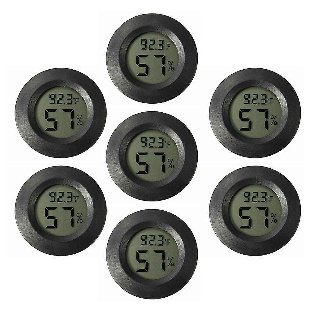 7pcs Mini Hygrometer Thermometer Electronic Humidity Temperature Meter for Terrarium