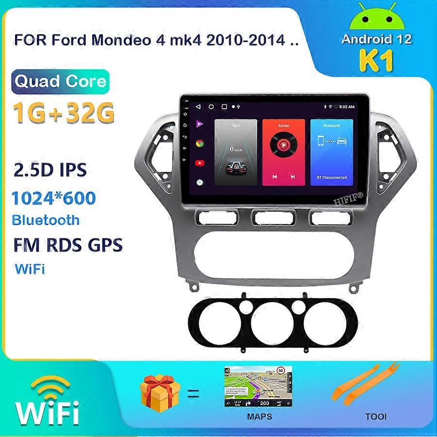 Για Ford Mondeo MK4 2007-2010 αυτοκίνητο ραδιόφωνο ανδροειδών Autoradio DSP πολυμέσων Player πλοήγησης GPS στερεοφωνικό αριθ. 2 Din Carplay
