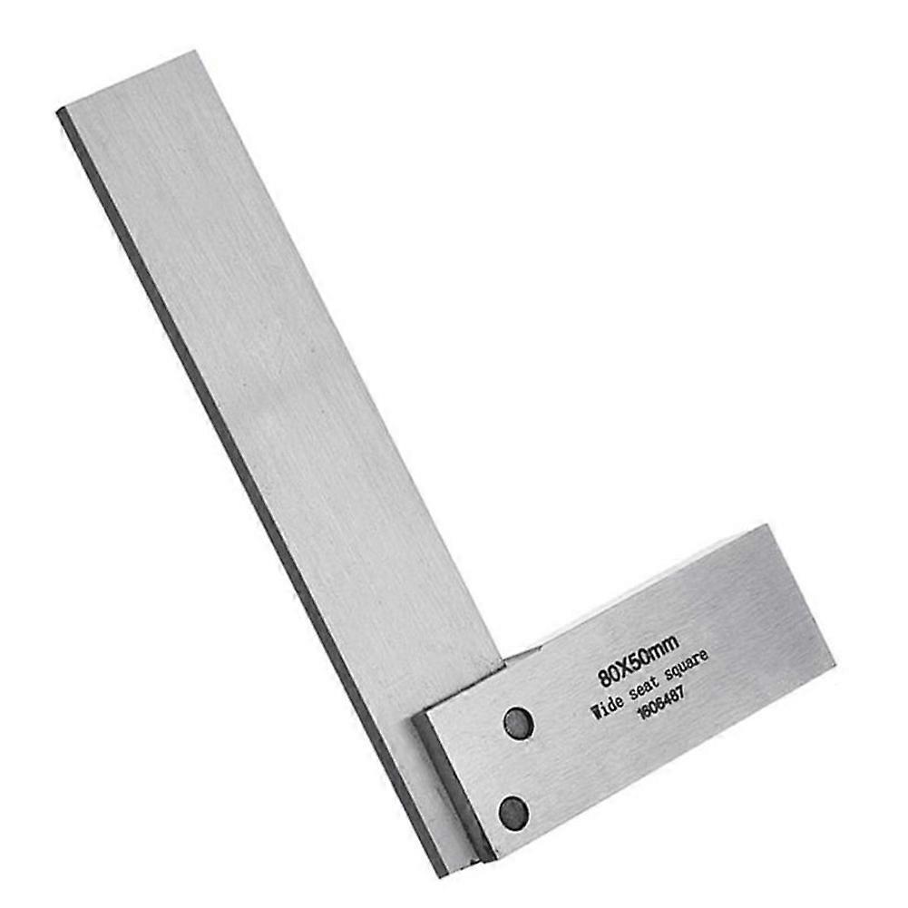 Square 90 Right Angle Ruler Protractor Machinist Carpenter DIY Auxiliary Tool QinHai