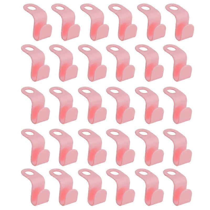 30Pcs Clothes Hanger Connectors Durable Space-saving Strong Bearing Cascading Outfit Clothes Hanger Connector Hooks for Home Qinhai