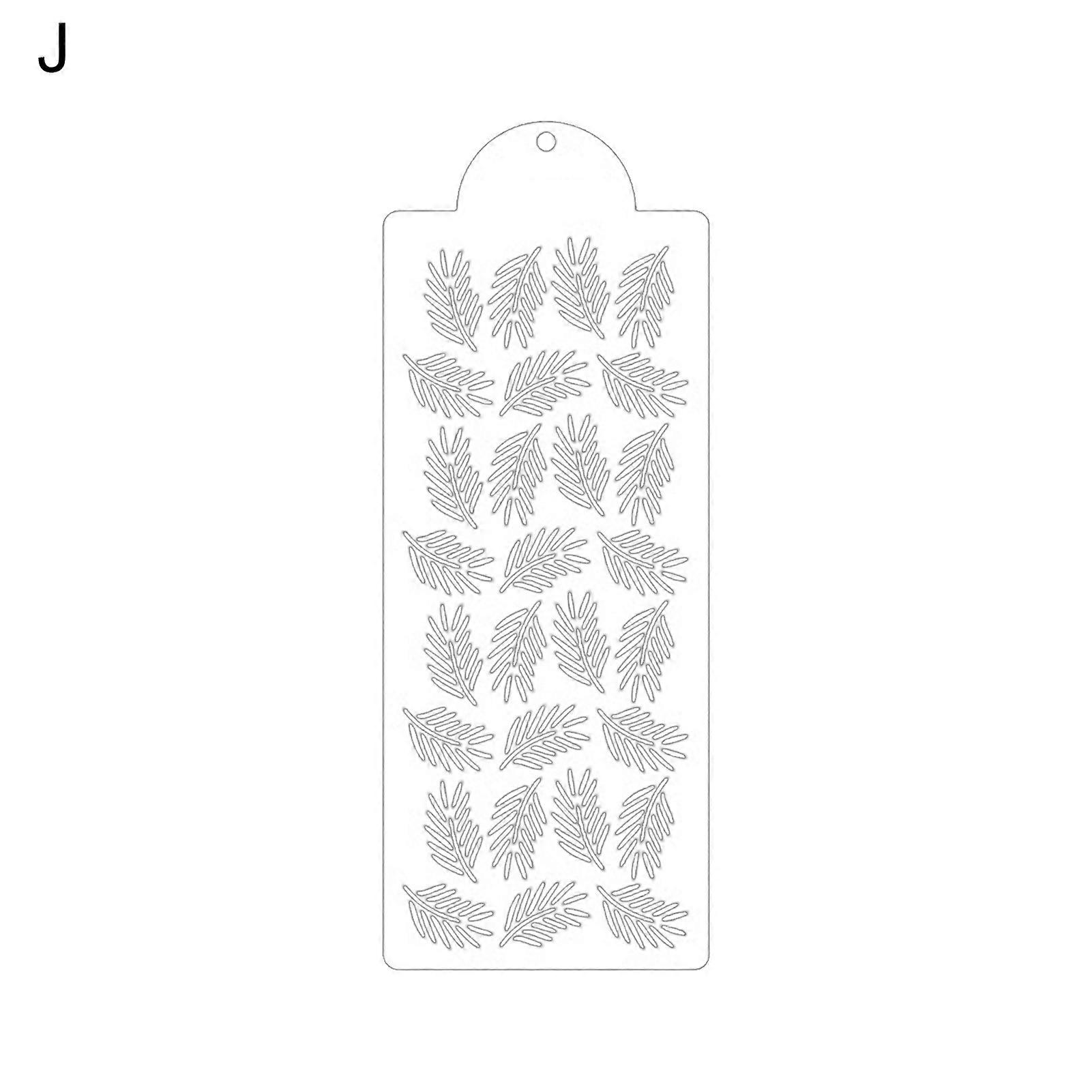 Flower Pattern Cake Stencil Exquisite Easy to Use PET Visual Effect Cake Templatetern for Home