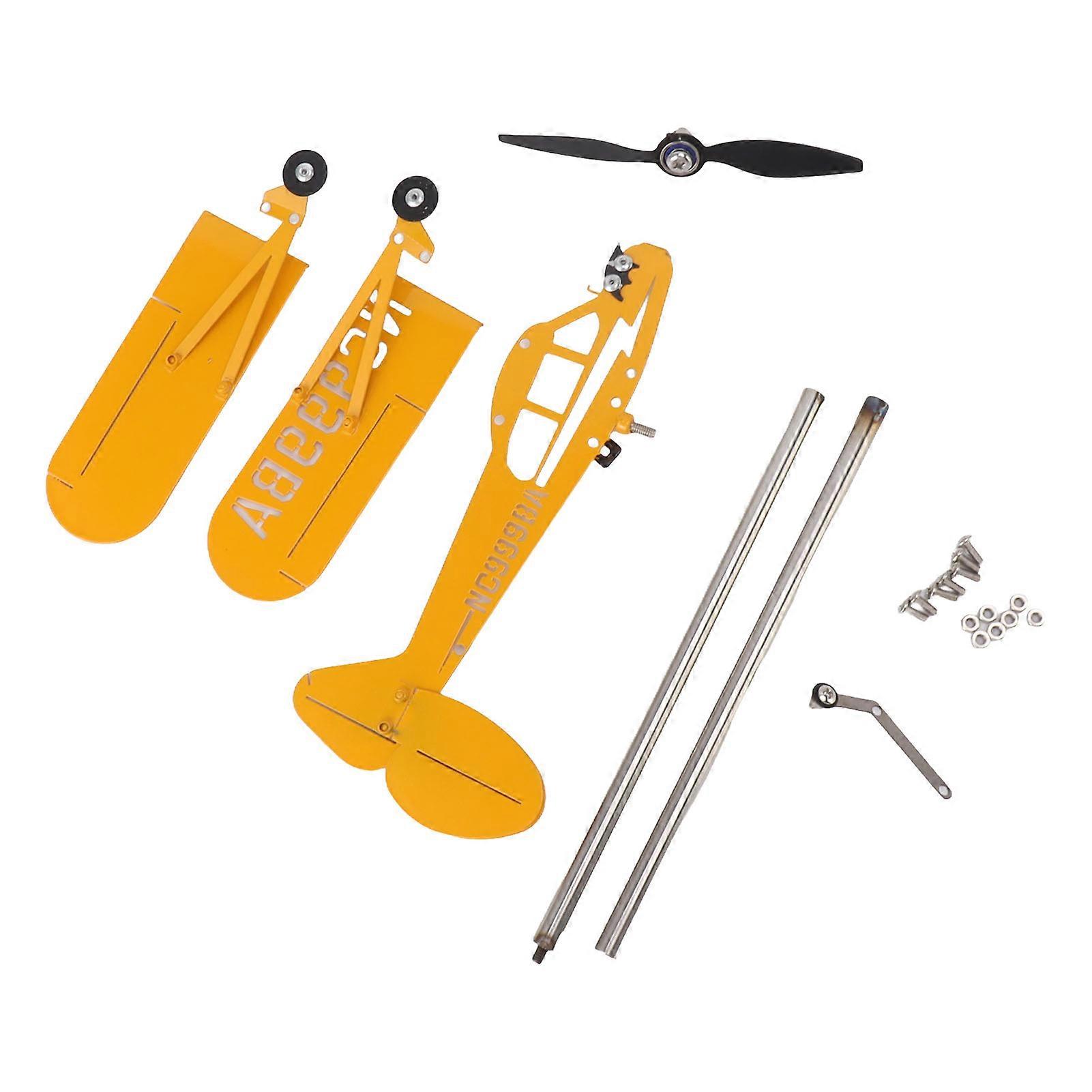 بايبر J3 شبل طائرة Weathervane 3D طائرة معدنية ريشة الطقس ريشة في الهواء الطلق سقف اتجاه الرياح مؤشر ديكور حديقة صغيرة