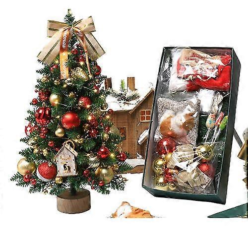 2023 Christmas tree desktop mini Christmas tree table decorations home window decorations simulation small tree