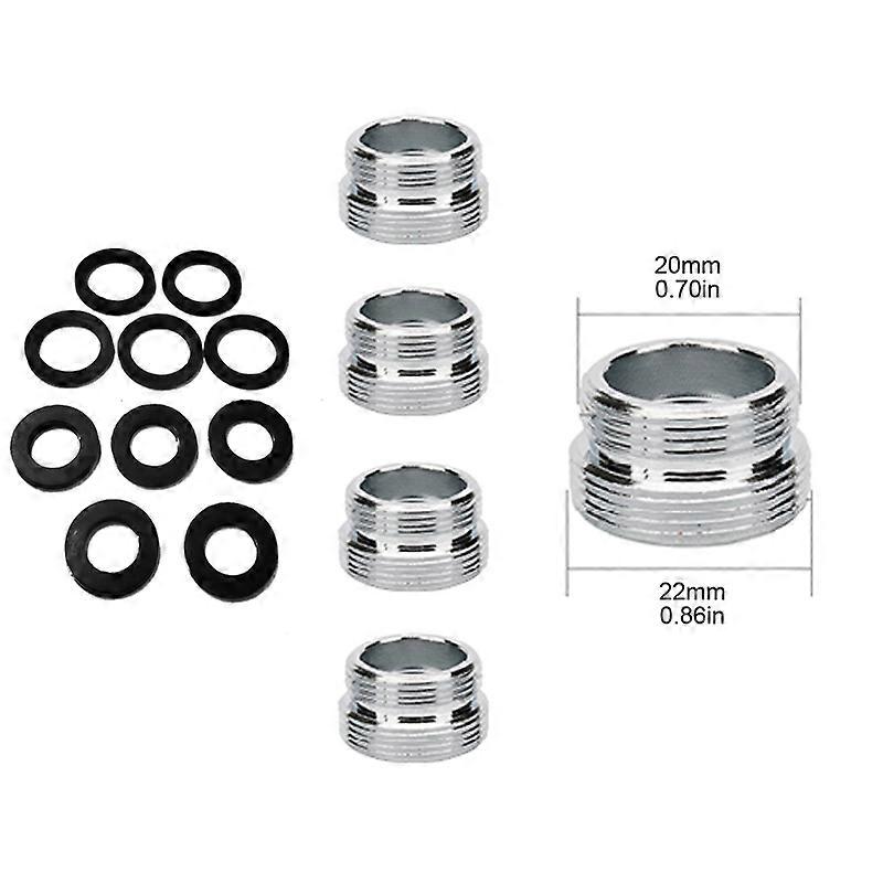 5 stuks waterzuiveraar beluchter connector messing beluchter adapter kraan adapter kit