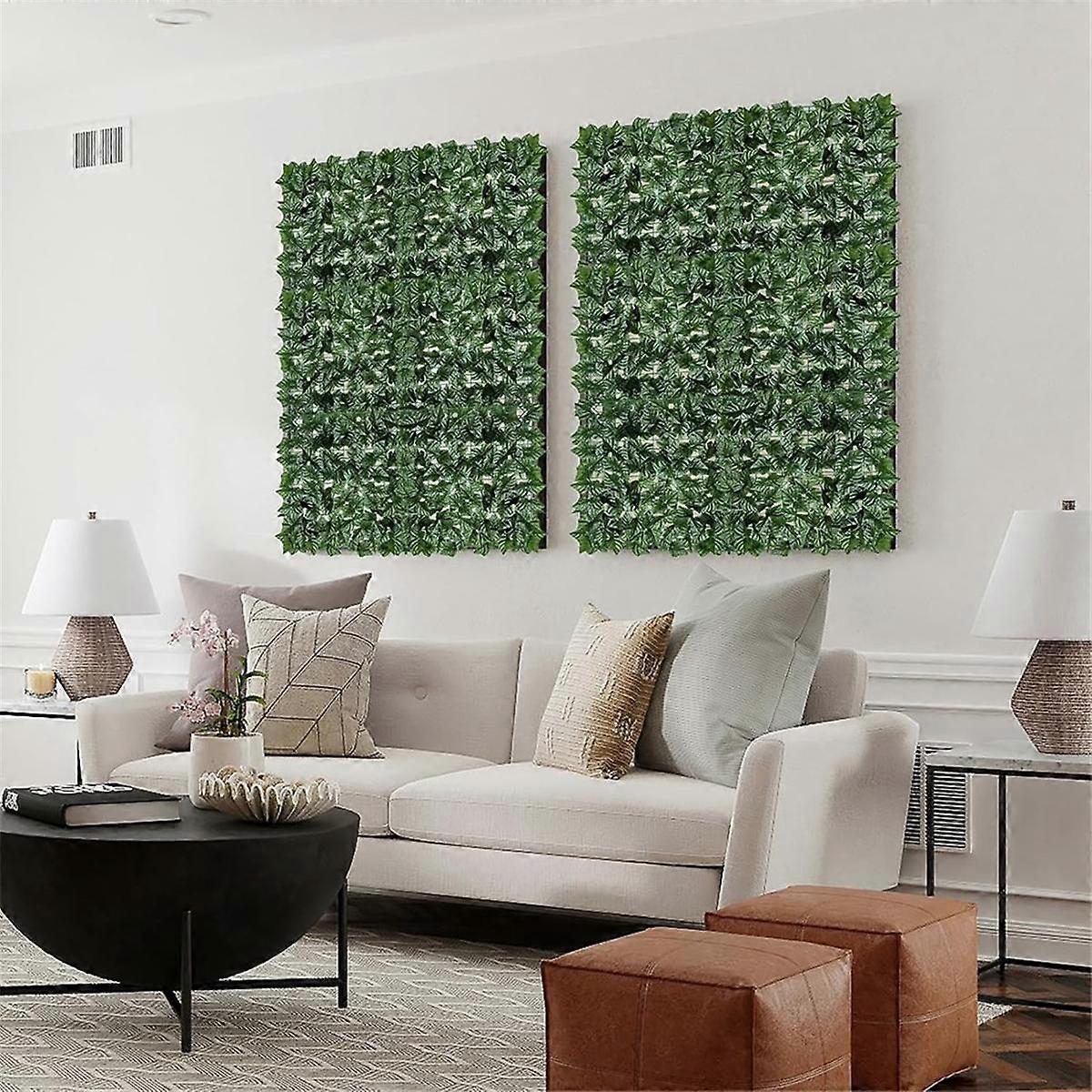 Grape Leaf Simulated Fence Net Green Plant Decoration Artificial Leaves Indoor and Outdoor Garden B