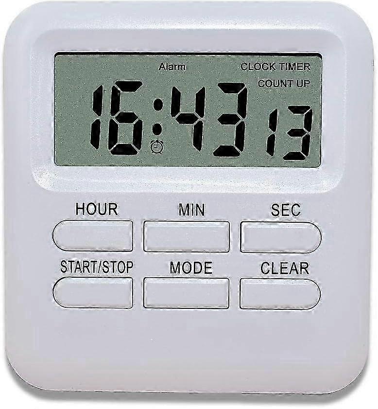 2024 New Digital Timer with 3 in 1 Clock/Alarm Clock Function, Magnetic Kitchen Timer, Countdown Stopwatch