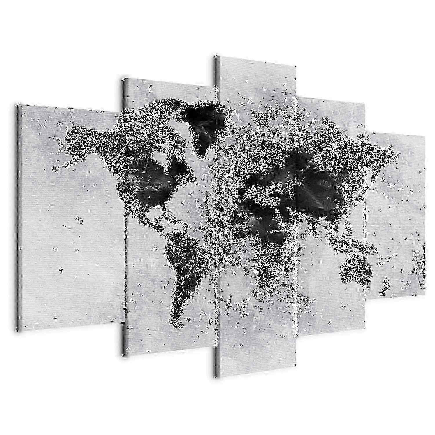 Impression de toile - monde concret (5 pièces) large