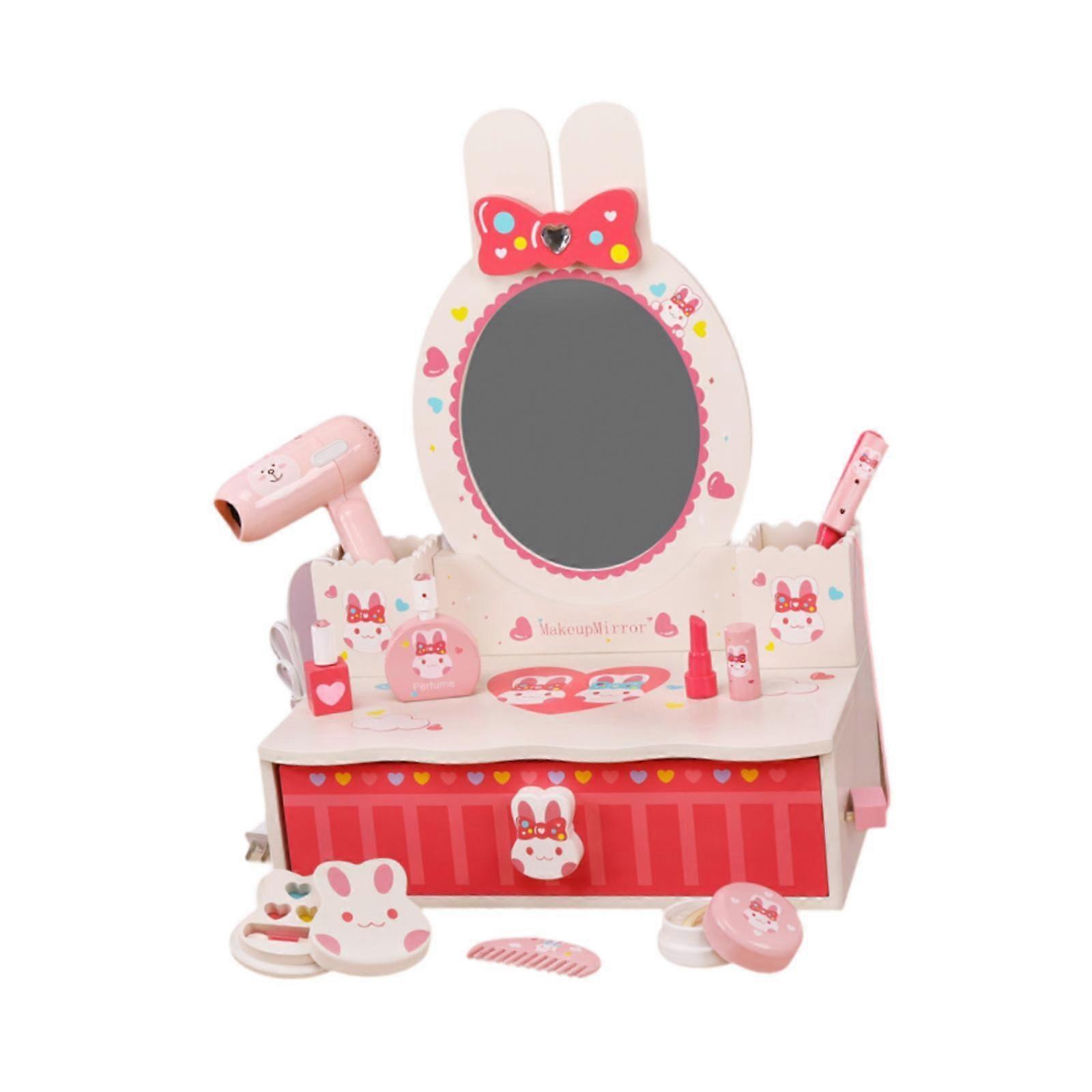 ごっこ遊びメイクアップテーブルセットビューティーサロンプレイセット子供女の子ギフト