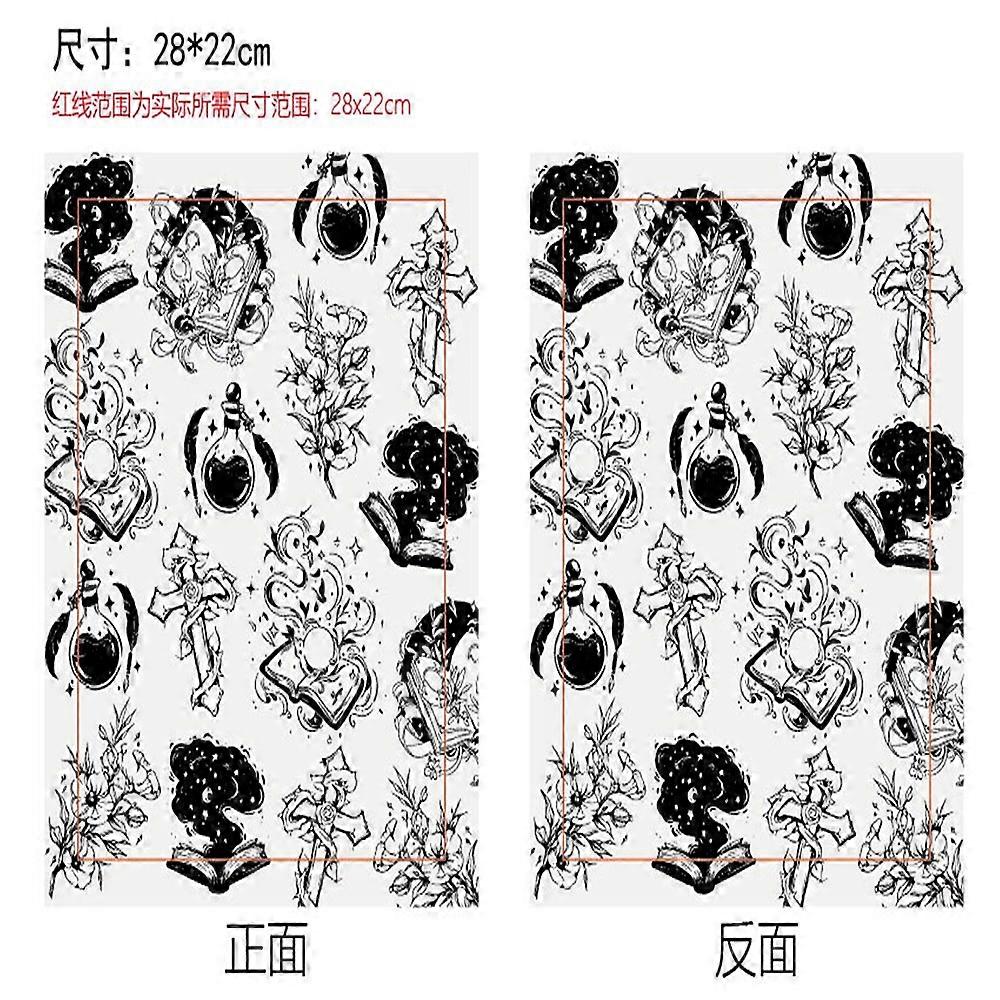 Cloth Book Cover Notebook Wraps Rectangle Mixed Shapes 280x220mm