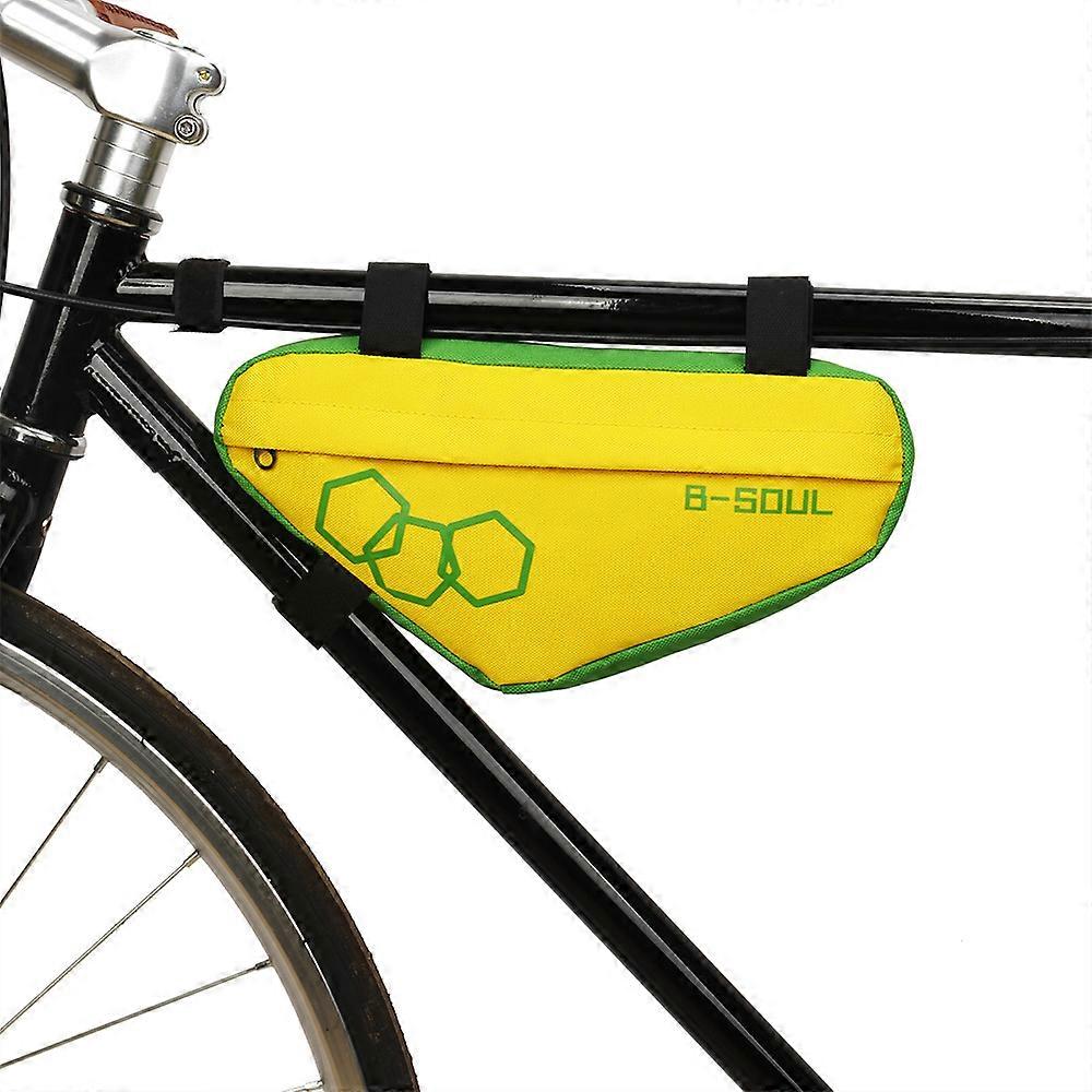 Waterproof Bike Bag 4 Colors Polyester Bicycle Triangle Bag Front Tube Frame Riding Pouch