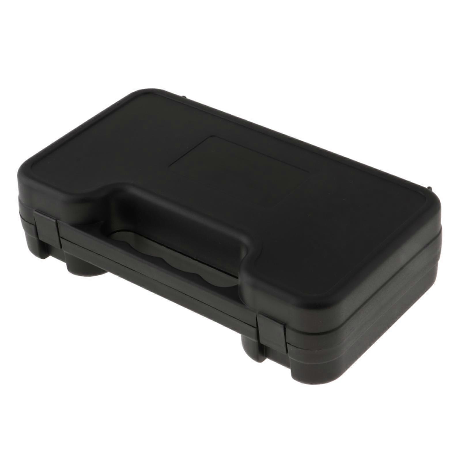 Hard Carrying Case Empty Multipurpose for Electrician Electronics Black 24x18x6.6cm