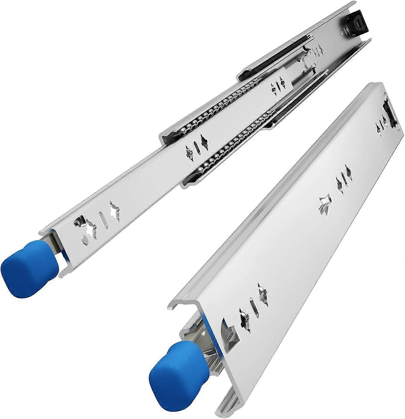 300mm Heavy Duty Drawer Slides with Lock #VD2053, 53mm Width, Load Capacity up to 120kg, 3-Fold Full Extension, Side Mount, 1 Pair