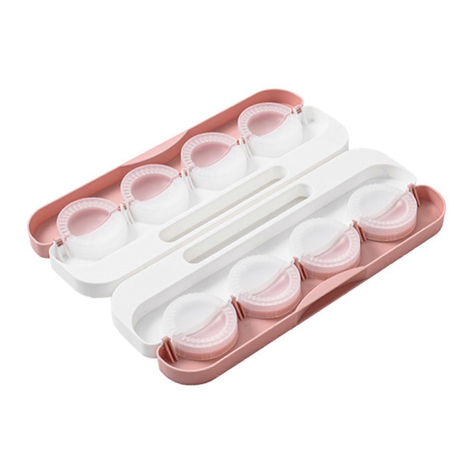 Dumpling Maker Compact PP Space Saving Ergonomic Handle Manual Dumpling Skin Maker for Kitchen Pink