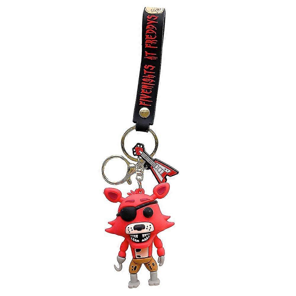 Fem netter på Freddy's nøkkelringer Bag Charm Anheng Fnaf Horror Doll Figurer Nøkkelring Strømpe Filler Gaver