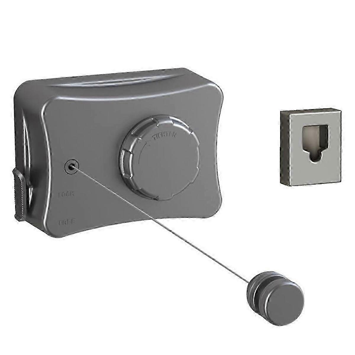 Retractable Clothes Drying Rope Punch-Free Single-Line