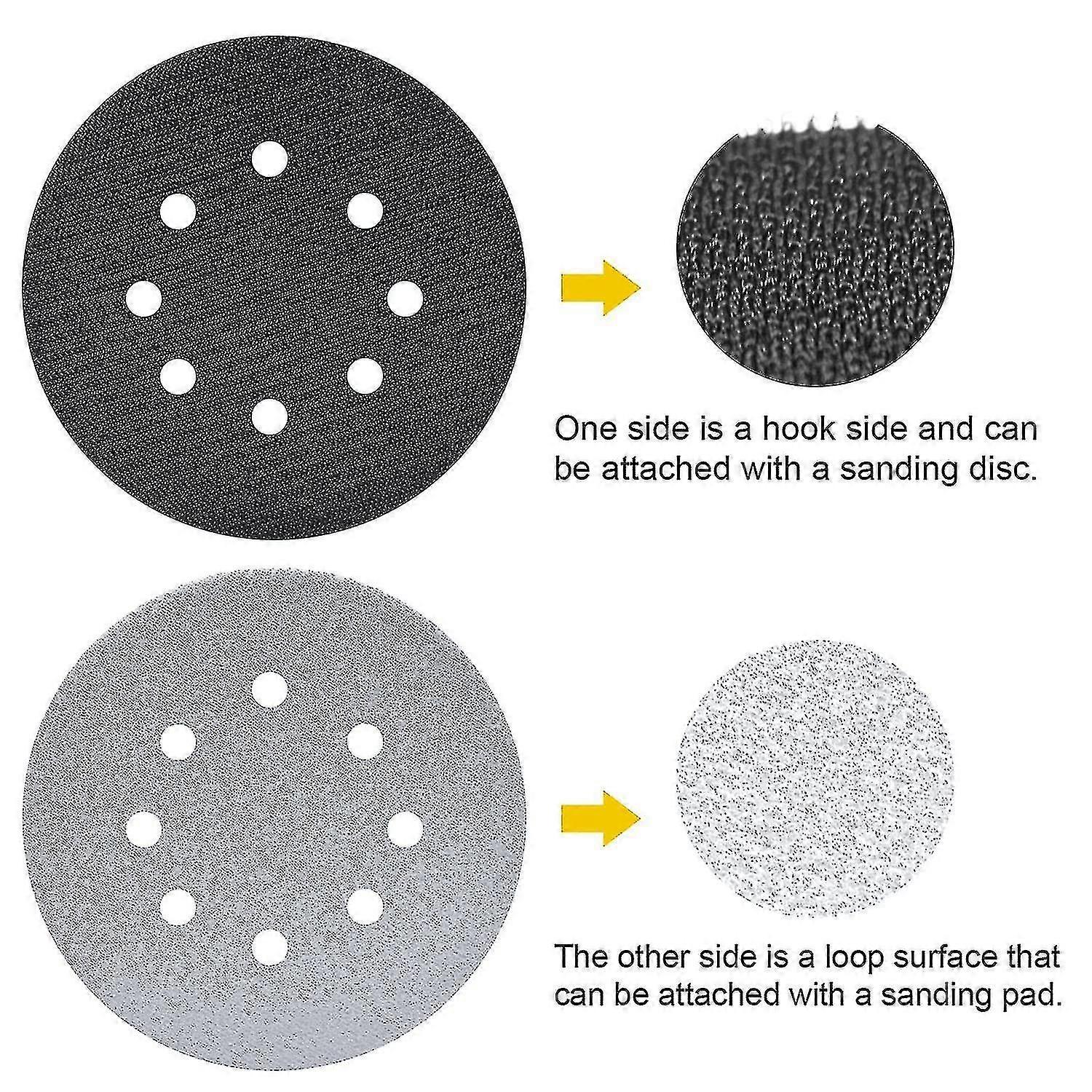 125mm Soft Foam Interface Pad Sanding Pad 8 Holes For Random Sander Special Replacement Cushion Impact Resistant Noise Reduction Protection