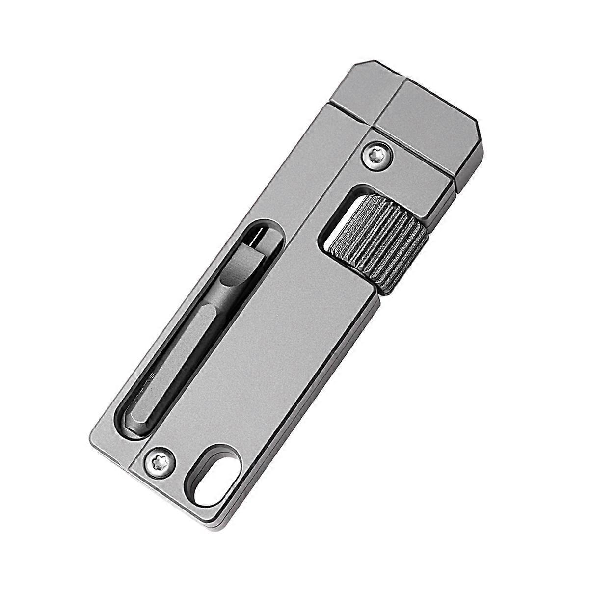 Titanium Alloy Mini Adjustable Spanner Wrench, Multitool Portable Repair Tool for Outdoor Use,Multifunctional Tool