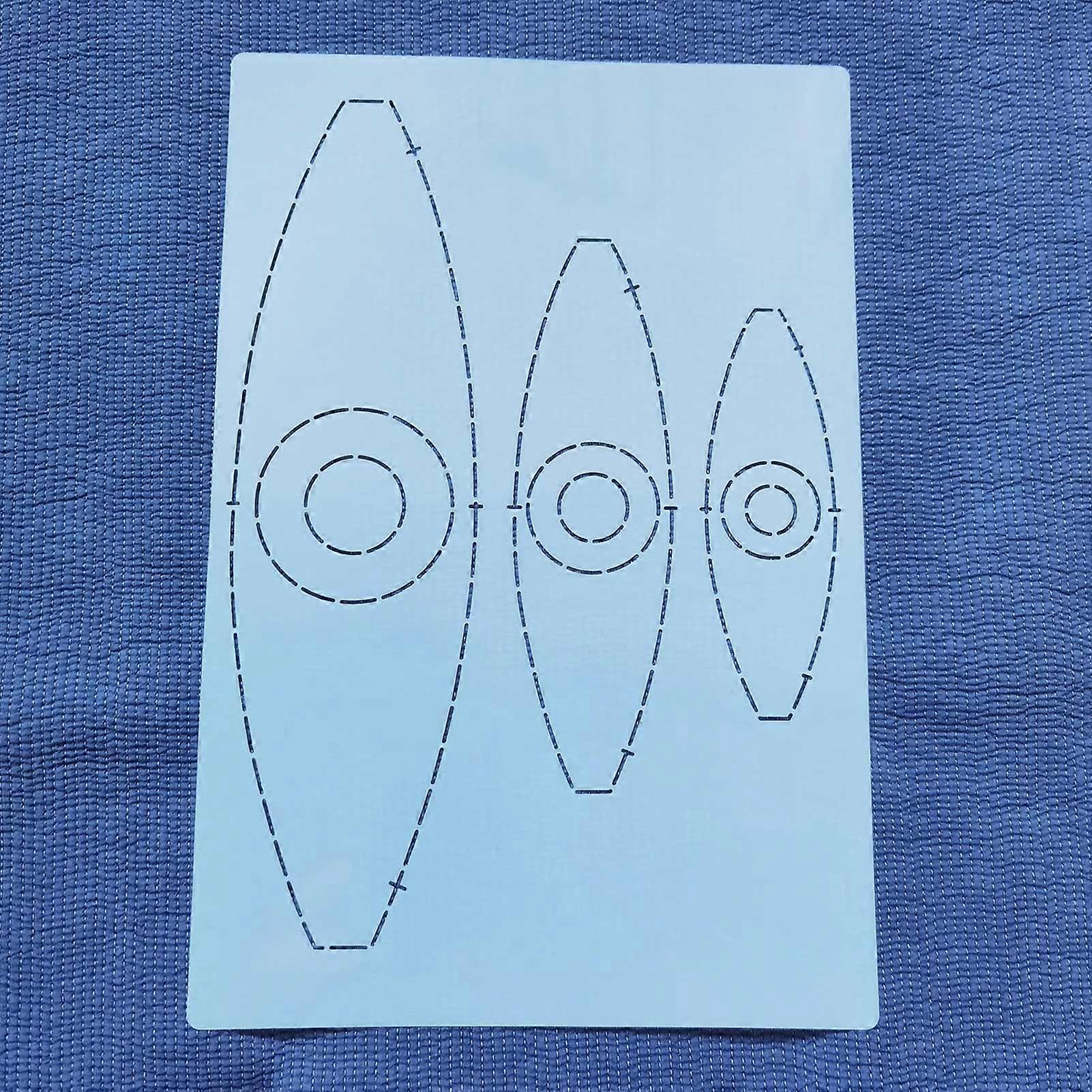 Classic Plastic Embroidery Templates Multifunctional Sewing Patchworks Template for Houshold