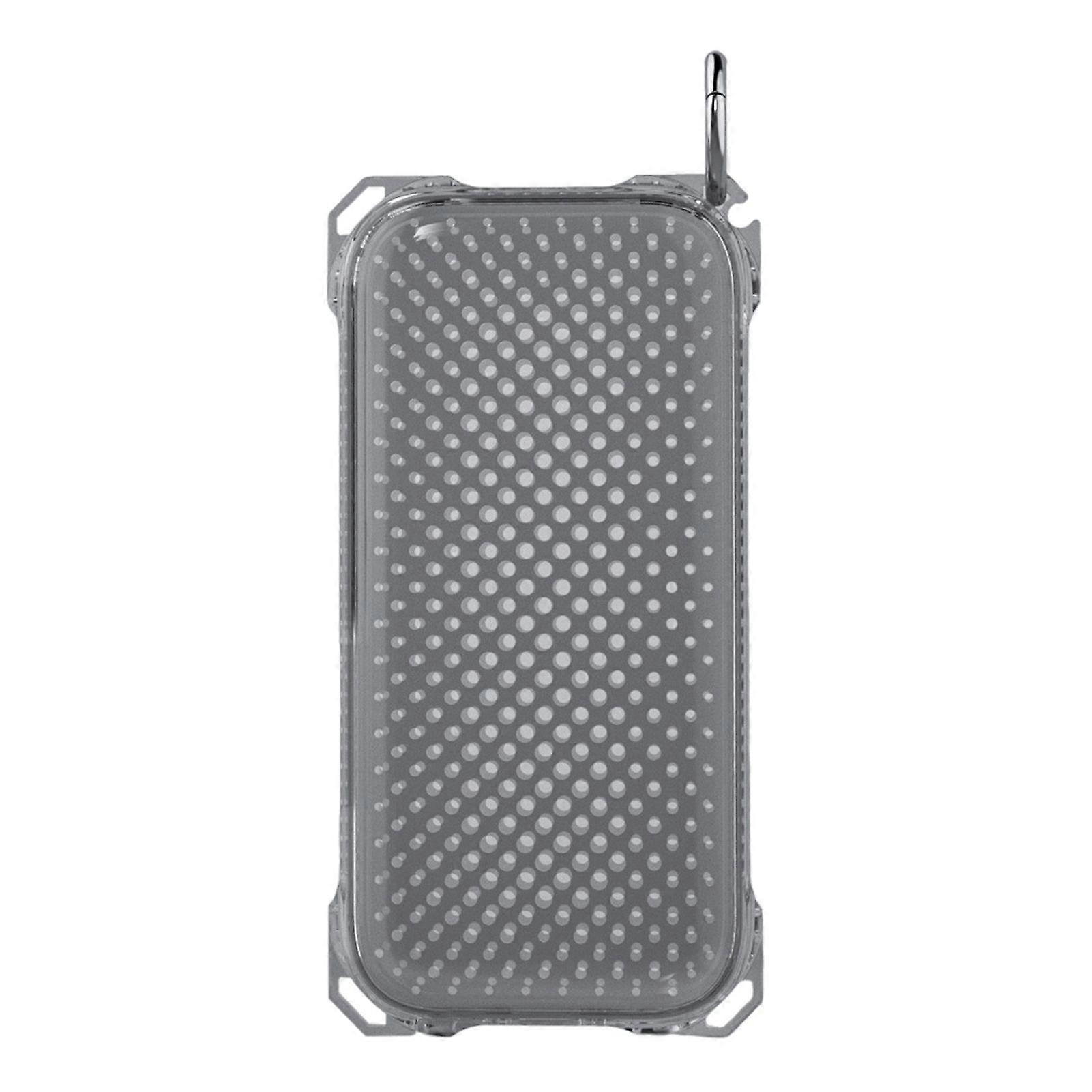 Battery Holder with Braided Lanyard Power Cord Holder Ring Buckle Design Breathable Mesh Back Shockproof Anti-Scratch Protective Case for Vision Pro B