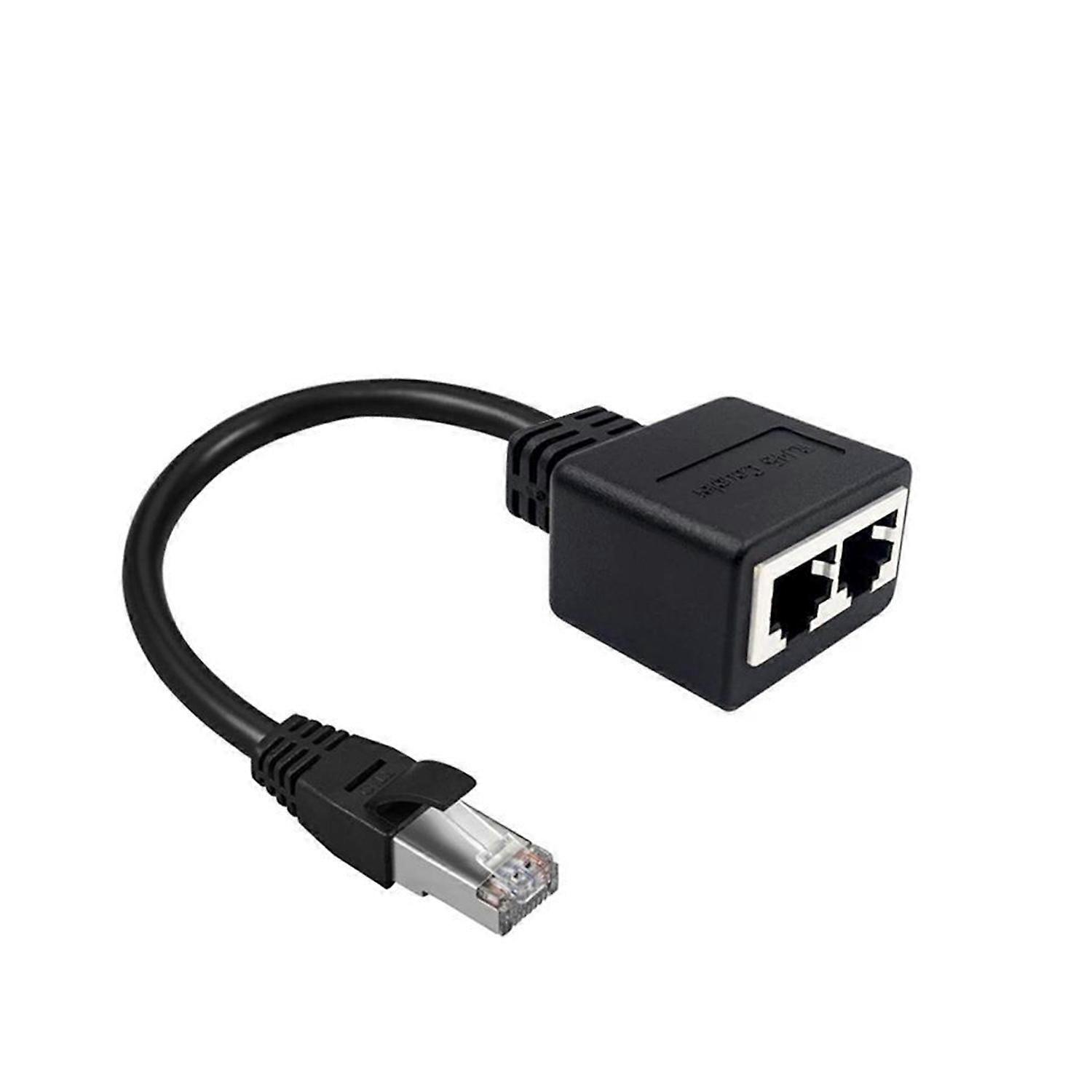 Ethernet Cable Splitter RJ45 High-Speed Easy Installation Wide Compatibility Network Adapter