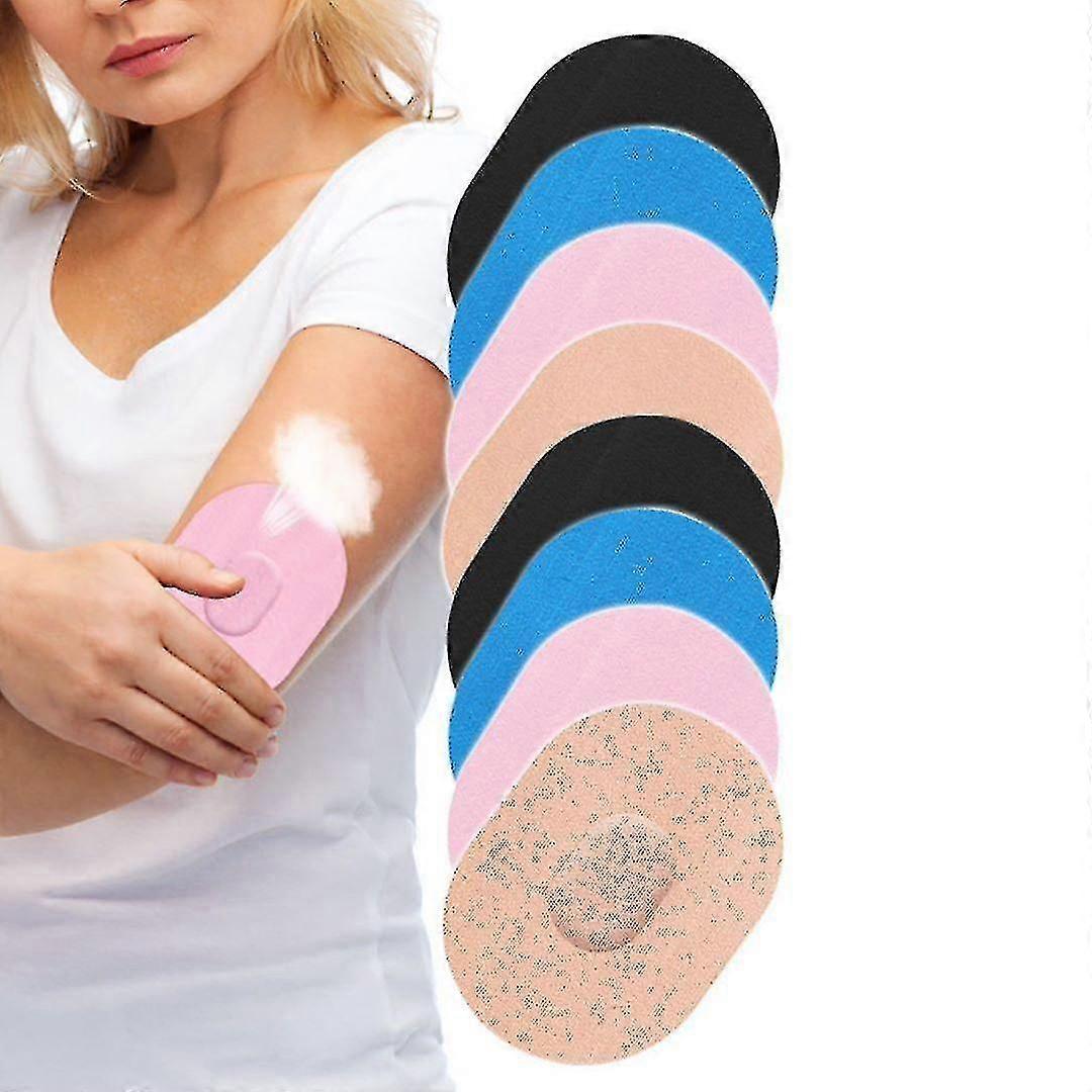 10pcs Blood Glucose Monitoring Probe Sticker, Waterproof And Sweat Proof Sticker, Sensor Adhesive Patch, Sports Traceless Invisible Fixed Sticker