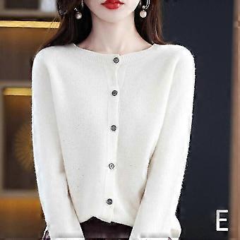 Women's Cashmere Cardigan Sweater,Cashmere Button Front Long Sleeve Cardigan-Good