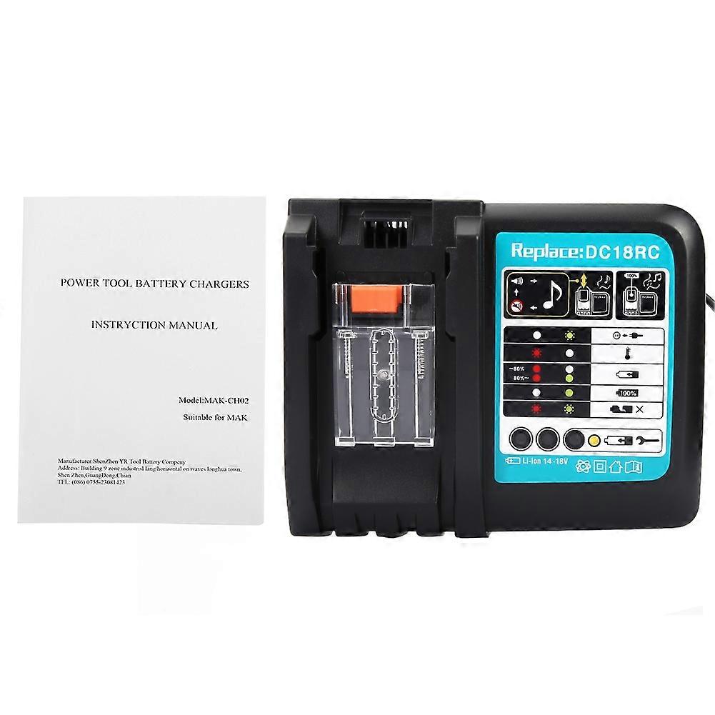 14.4-18V Lithium Battery Charger DC18RC Replacement for MAKITA Li ion Battery EU Plug 220V