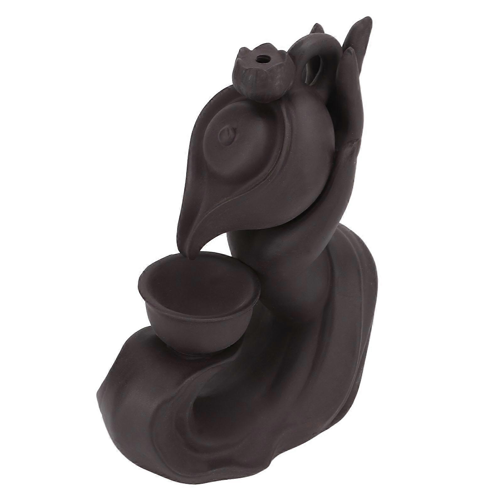 Incense Holder, Hand Crafted, Purple Sand, Zen