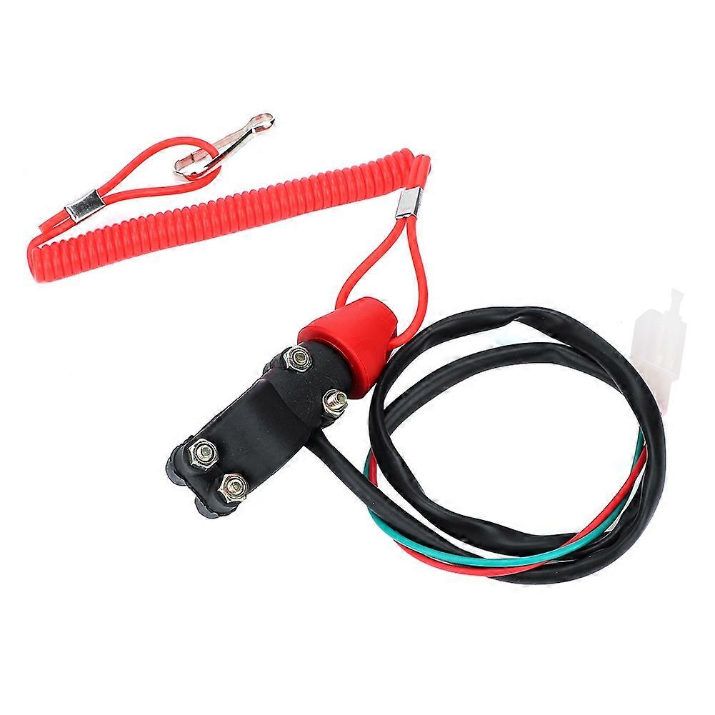 Motorcycle ATV Boat Outboard Engine Motor Stop Kill Switch Safety Tether Lanyard