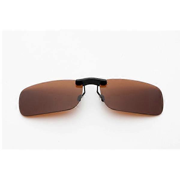 UV400 lightweight Driving Sunglasses Unisex Clip on Polarized lens Fishing Mirrored Flip-up Unique