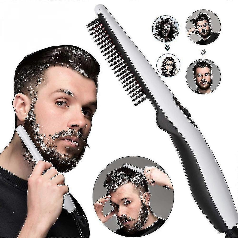 2023 New Electric Beard Straightening Comb Quick Hair Styler For Men Xinda