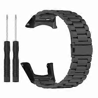 Do Sunnto Ambit 3 / Ambit 3 Sport / Ambit 3 Run Stalowy pasek do zegarka Wymiana opaski na nadgarstek z 3 koralikami
