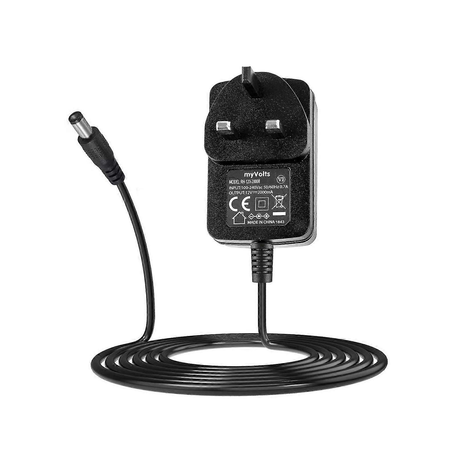 12V myVolts replacement power supply compatible with Yamaha DGX-203 Keyboard