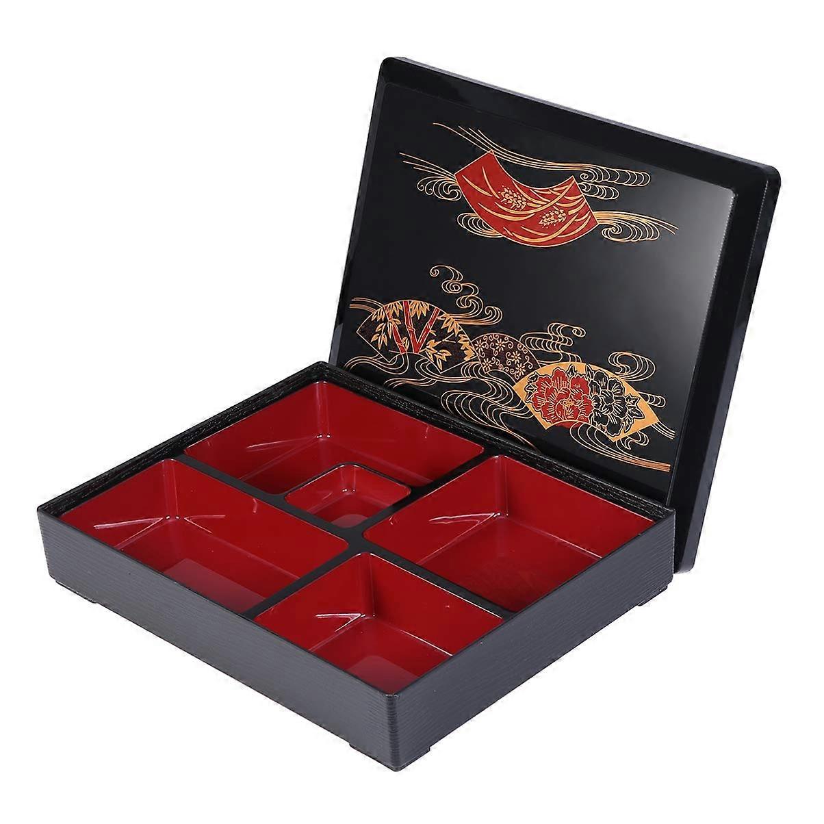 Reusable lunch box with 5 compartments