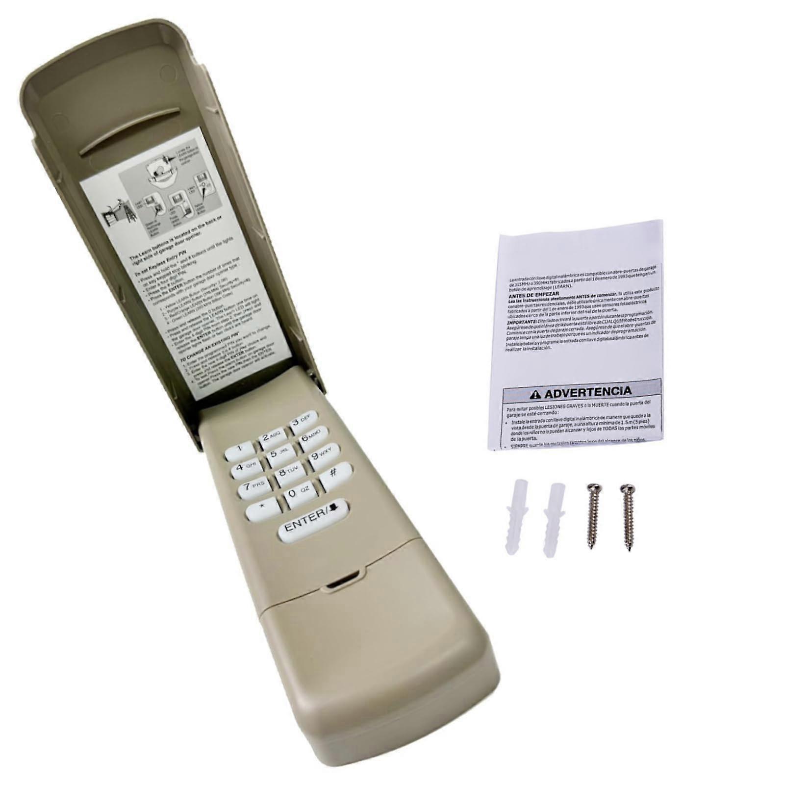 Garage Door Opener Keypad Wireless Keyless Entry, Safe and Reliable Compatible with Chamberlain 740CB 750CB 756CB 850CB 853CB