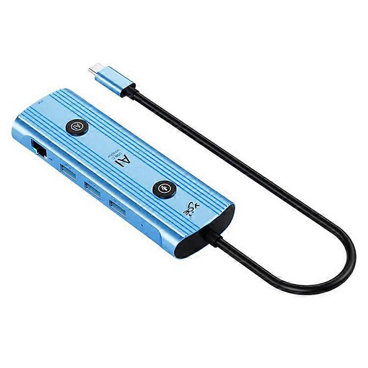 YCE V172 12 In 1 Type C Hub Multifunction AI Expansion Dock with USB 3.0 HD VGA SD TF RJ45 Port