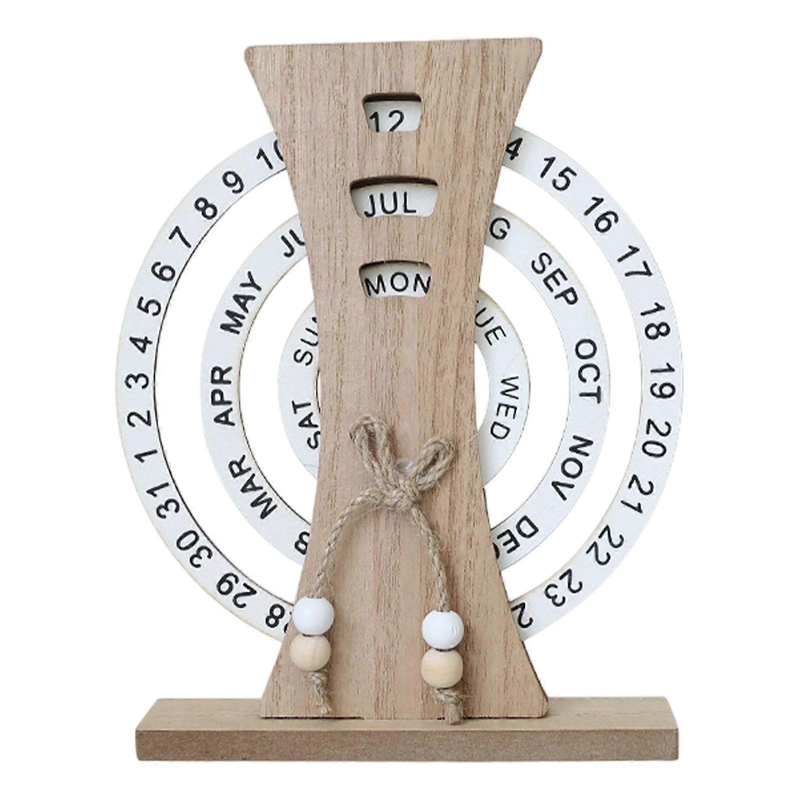 Table Calendar Accessories Desktop Table Centerpieces Multifunctional Gift